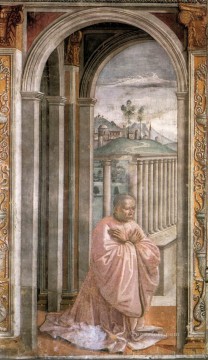 ドメニコ・ギルランダイオ Painting - 寄贈者の肖像 ジョヴァンニ・トルナブオーニ ルネサンス フィレンツェ ドメニコ・ギルランダイオ